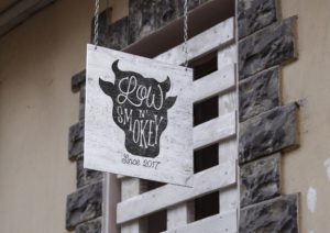 Logo Design by hairobii for Slow N Smoke BBQ  | Design: #16504872