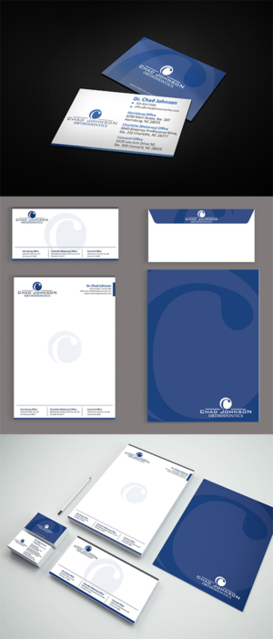 Stationery Design by  anshtoyj for Chad Johnson Orthodontics | Design #16484494
