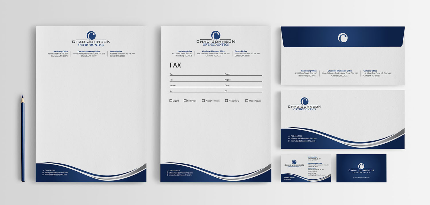 Stationery Design by BrandWar for Chad Johnson Orthodontics | Design #16461729