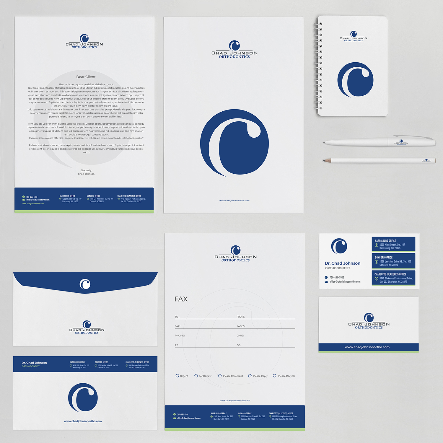 Stationery Design by Pixelon Studio for Chad Johnson Orthodontics | Design #16551412
