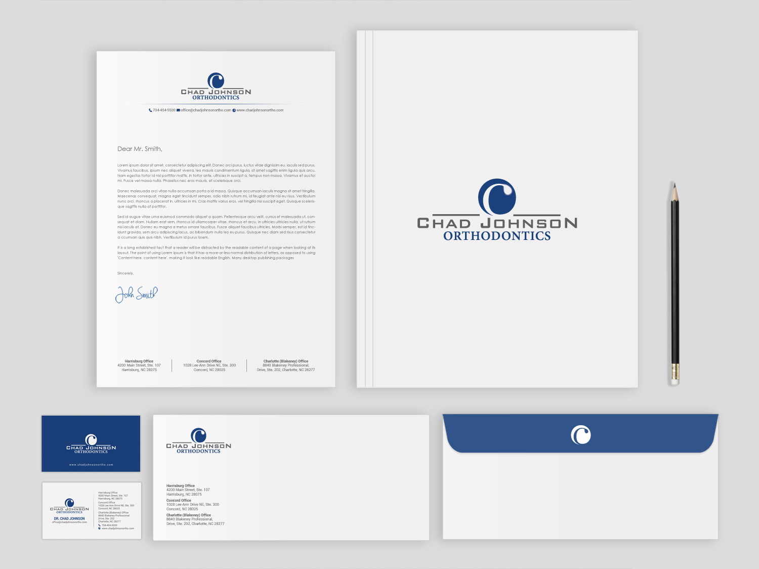 Diseño de Papelería por chandrayaan.creative para Chad Johnson Orthodontics | Diseño #16556963
