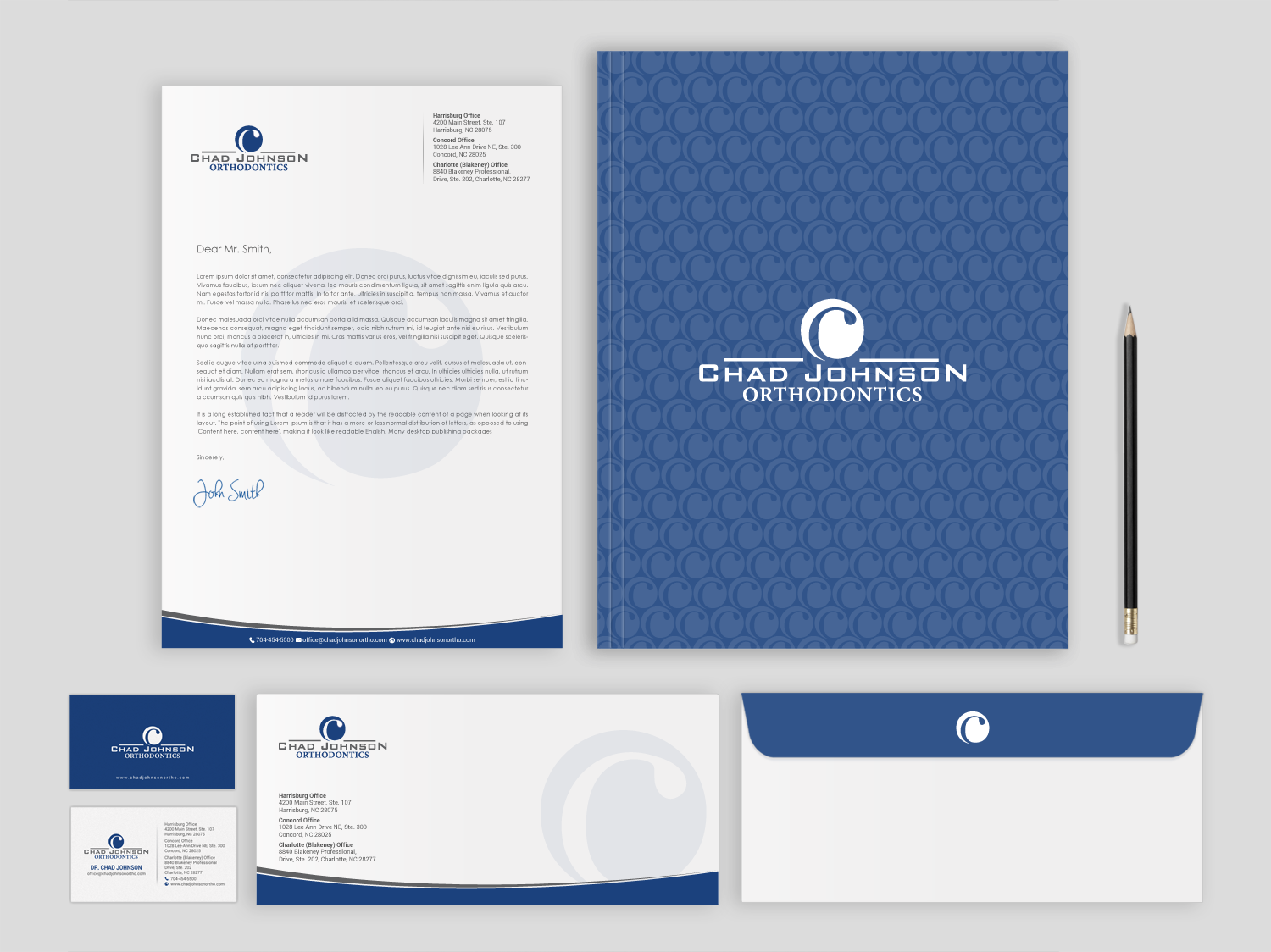 Stationery Design by chandrayaan.creative for Chad Johnson Orthodontics | Design #16556976