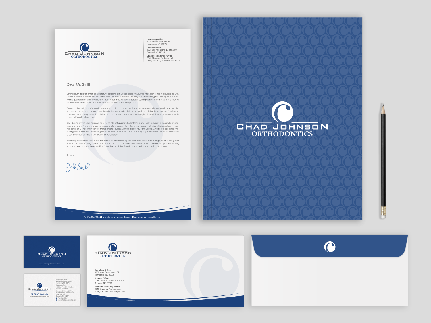Stationery Design by chandrayaan.creative for Chad Johnson Orthodontics | Design #16556977