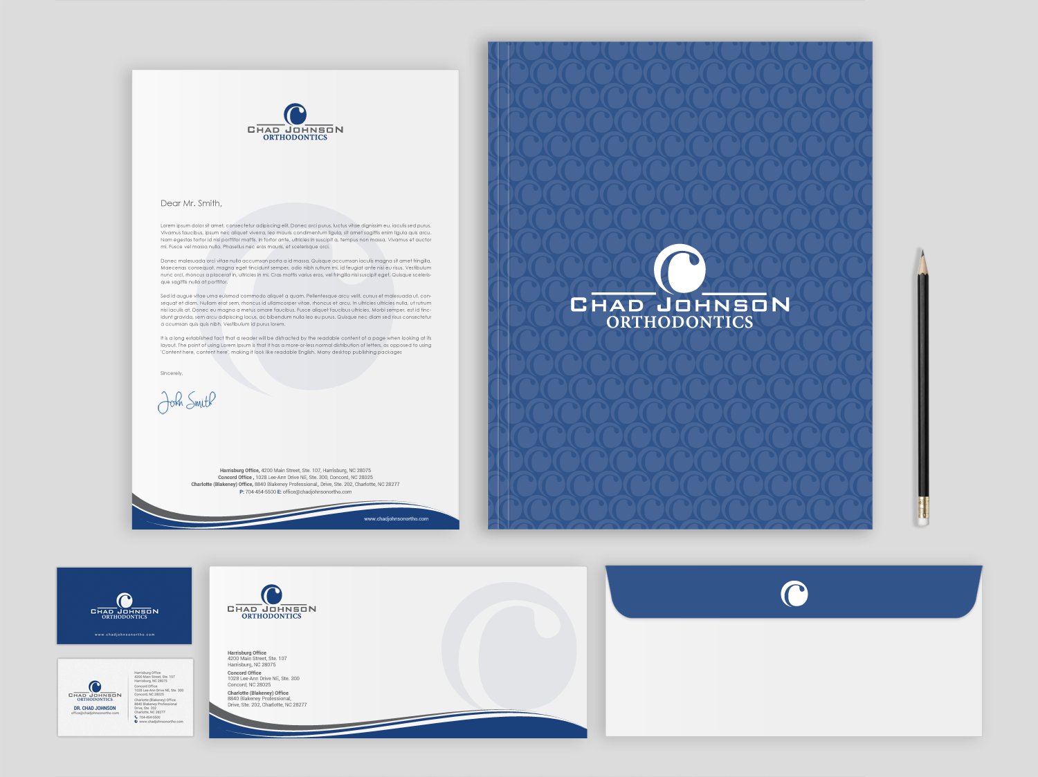 Stationery Design by chandrayaan.creative for Chad Johnson Orthodontics | Design #16556979