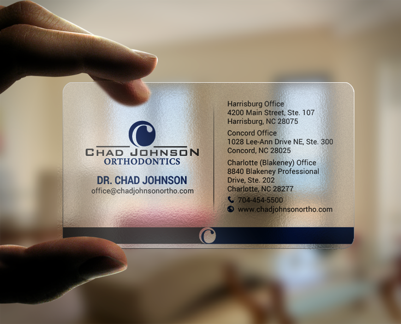 Design de Papeterie par chandrayaan.creative pour Chad Johnson Orthodontics | Design #16578552