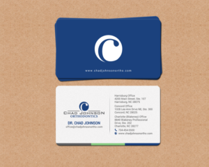 Stationery Design by chandrayaan.creative for Chad Johnson Orthodontics | Design: #16578553