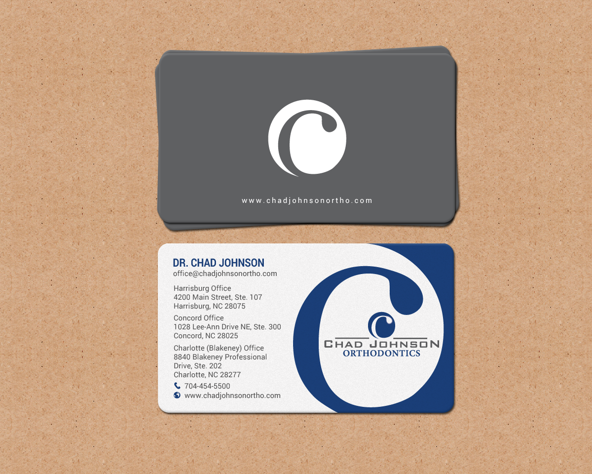Design de Papeterie par chandrayaan.creative pour Chad Johnson Orthodontics | Design #16579107