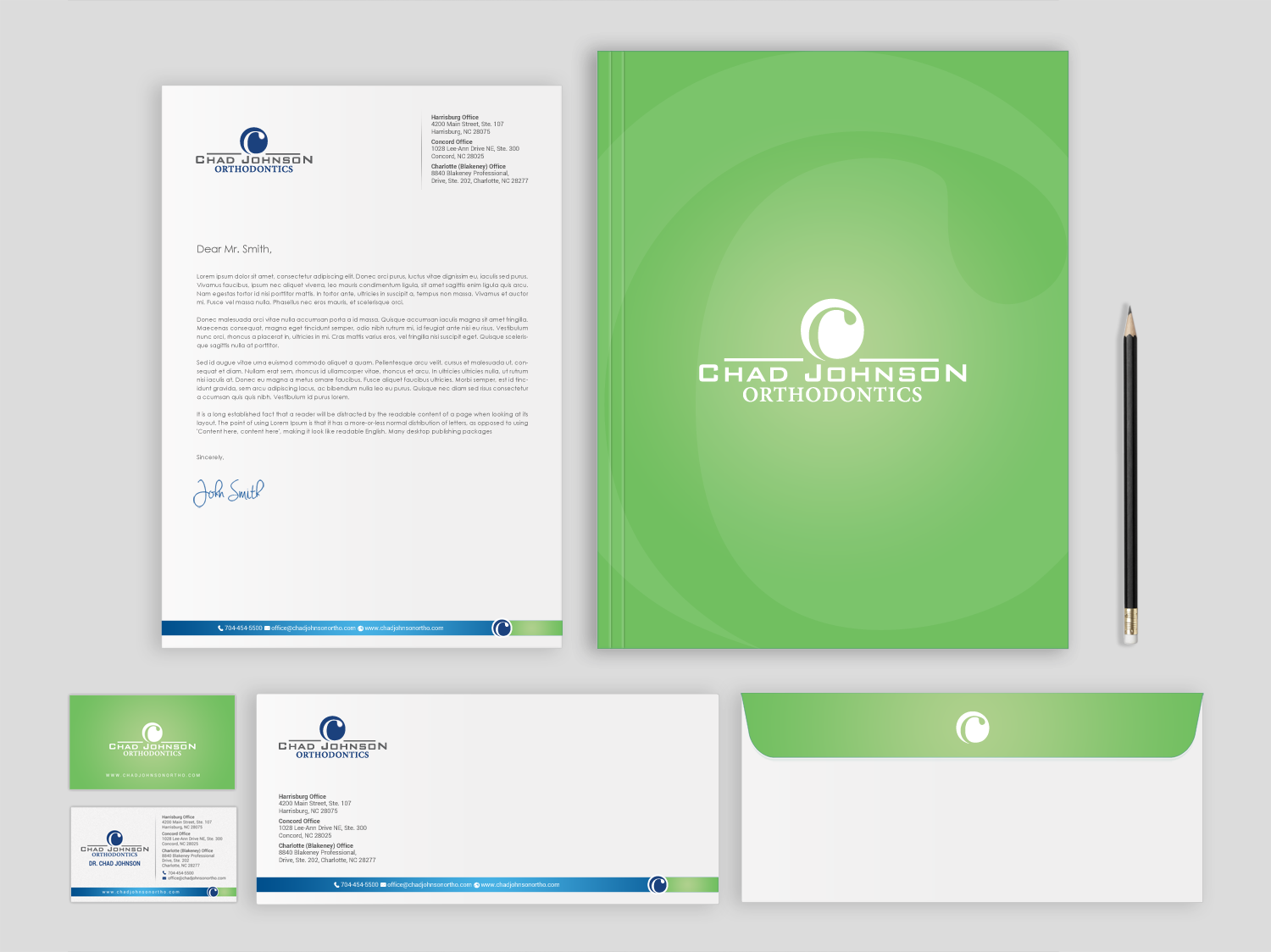 Stationery Design by chandrayaan.creative for Chad Johnson Orthodontics | Design #16598529