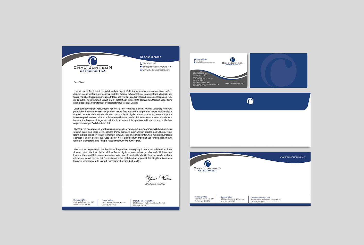 Stationery Design by Designs 2019 for Chad Johnson Orthodontics | Design #16471595