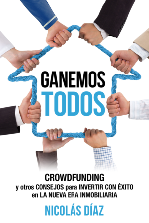 Portada Libro Ganemos Todos - Crowdfunding Inmobiliario | Book Cover Design by espacio_M
