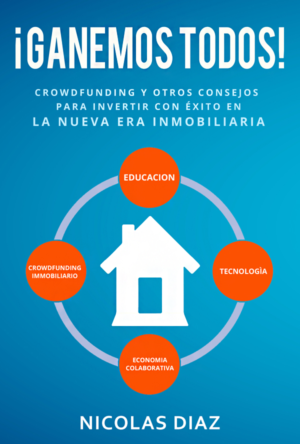 Portada Libro Ganemos Todos - Crowdfunding Inmobiliario | Book Cover Design by Tatlin