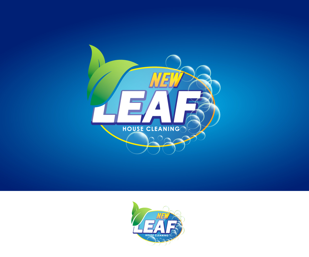 Logo Design by Anekaa for New Leaf House cleaning | Design #16432839