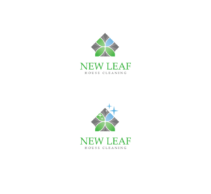 Logo Design by Ves-Boycheva for New Leaf House cleaning | Design: #16442034