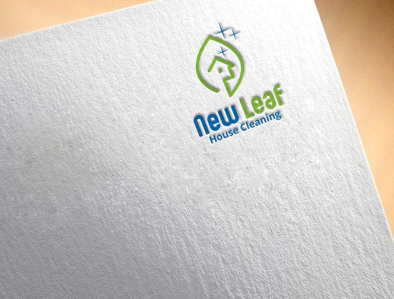 Logo Design by zebronicgraphic for New Leaf House cleaning | Design #16448082