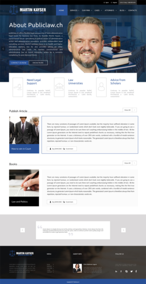 Web Design par Sketchweb pour publiclaw.ch | Design : #16528289