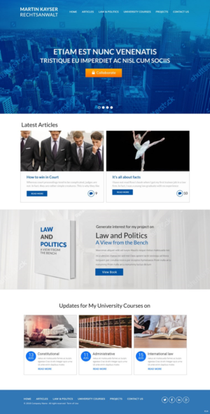 Web Design par pb pour publiclaw.ch | Design : #16427342