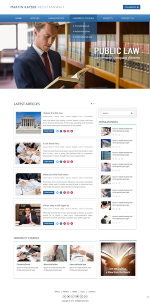 Web Design par pb pour publiclaw.ch | Design : #16427345