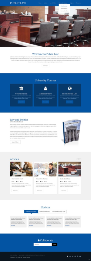 Web Design par pb pour publiclaw.ch | Design : #16427852