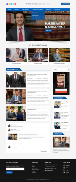 Web Design par pb pour publiclaw.ch | Design : #16427853