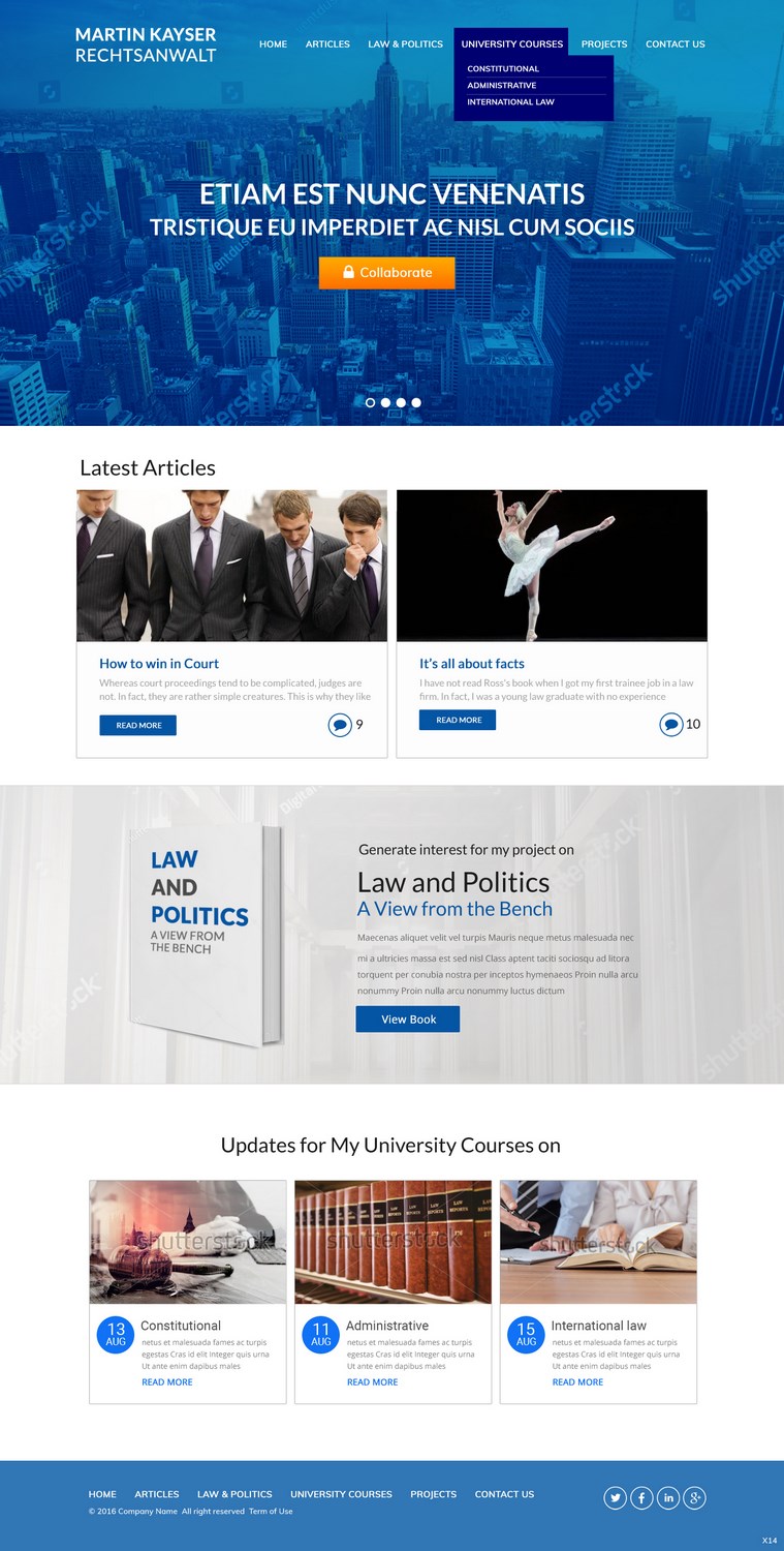 Web Design by pb for publiclaw.ch | Design #16449994