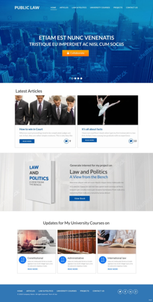 Web Design par pb pour publiclaw.ch | Design : #16538886