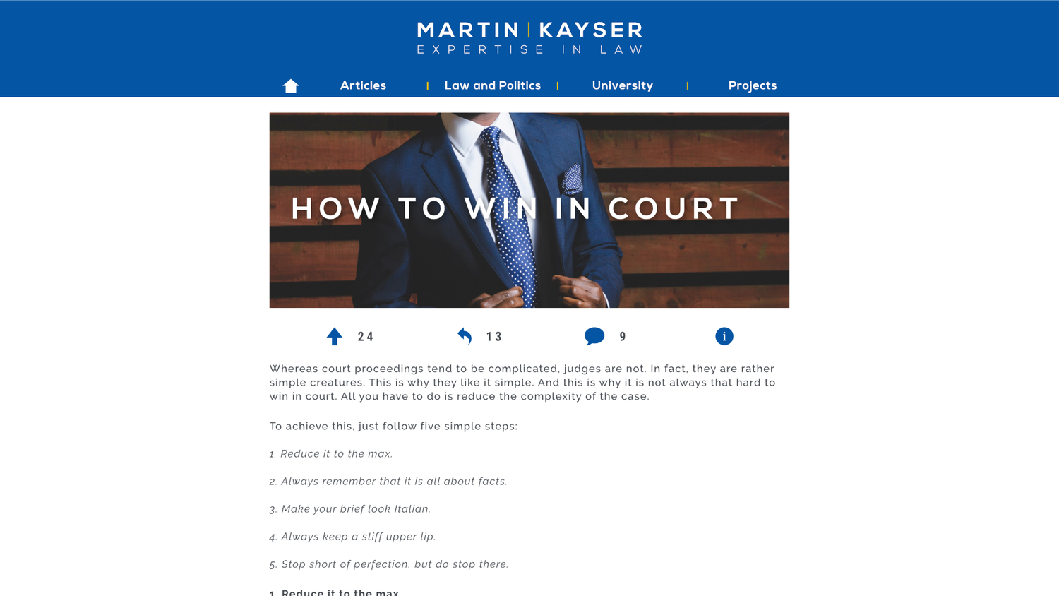 Web Design by Incursus for publiclaw.ch | Design #16427357