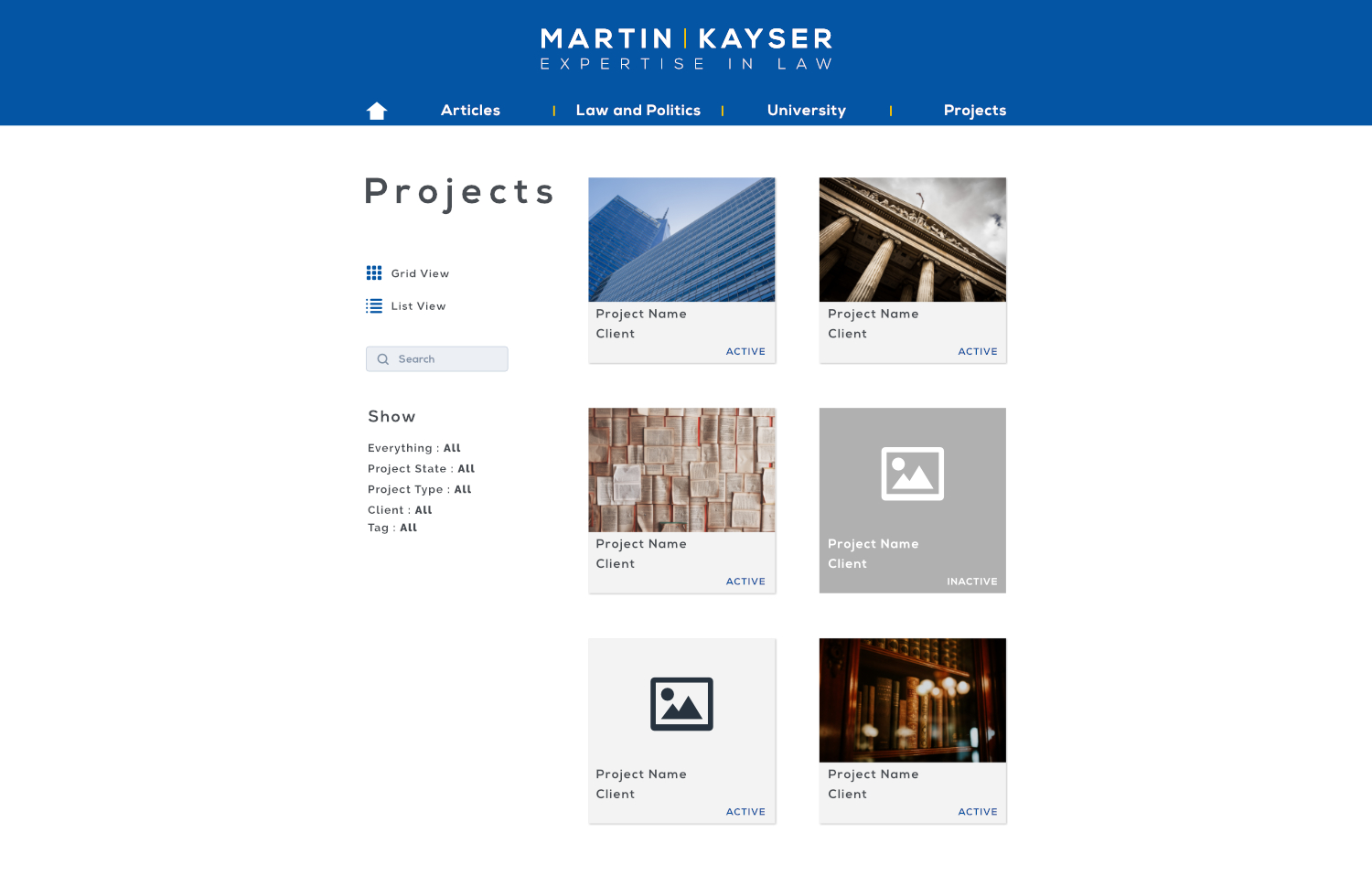 Web Design by Incursus for publiclaw.ch | Design #16427358