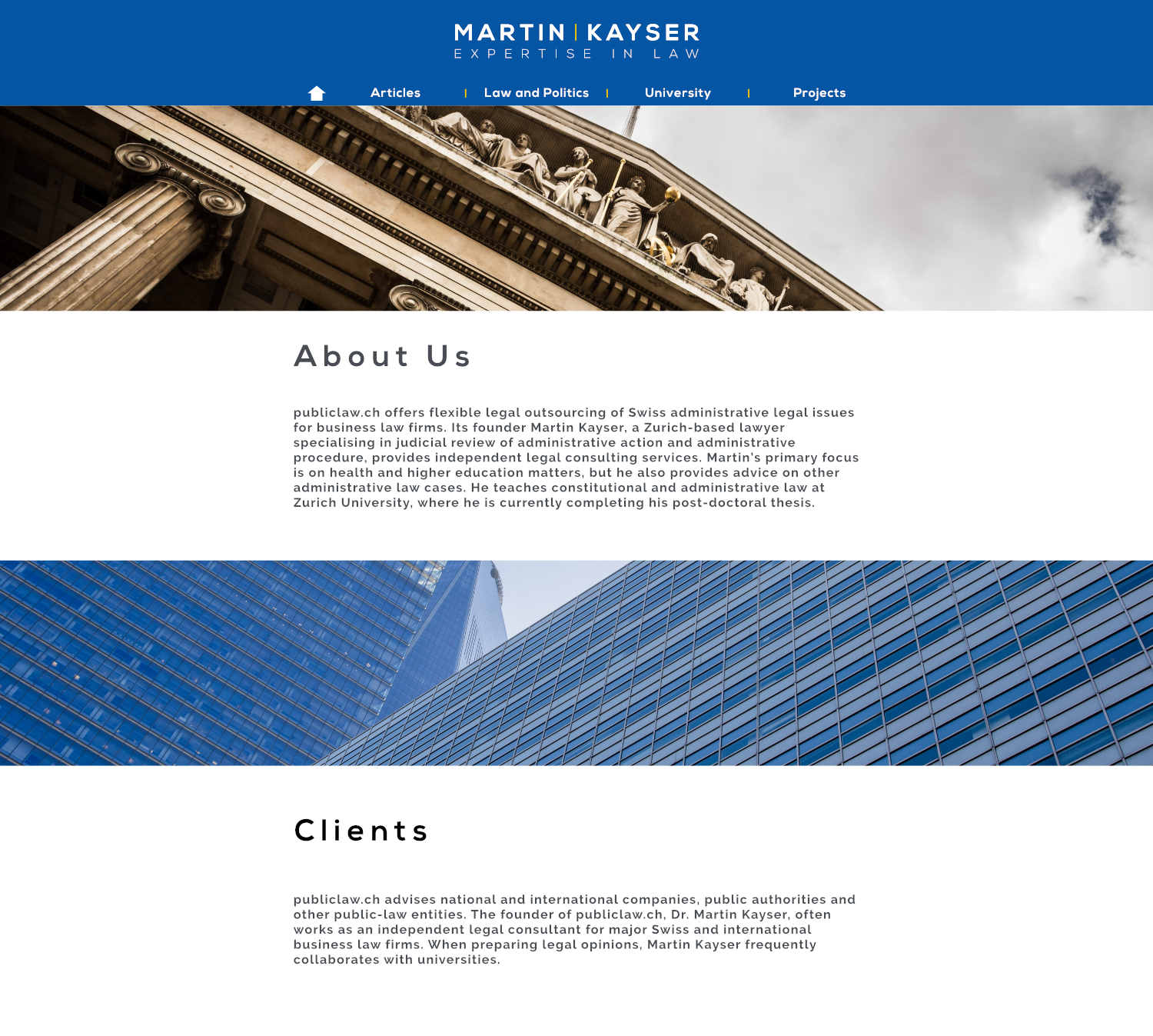 Web Design par Incursus pour publiclaw.ch | Design #16427359