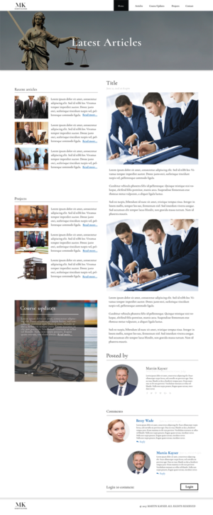 Web Design par FrutlWorks pour publiclaw.ch | Design : #16499375