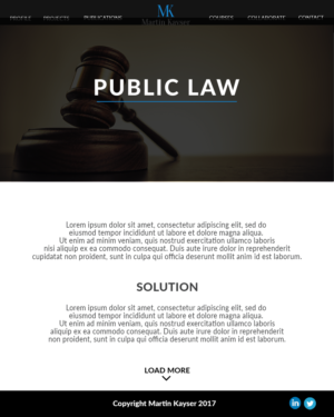 Web Design par webubb pour publiclaw.ch | Design : #16515456