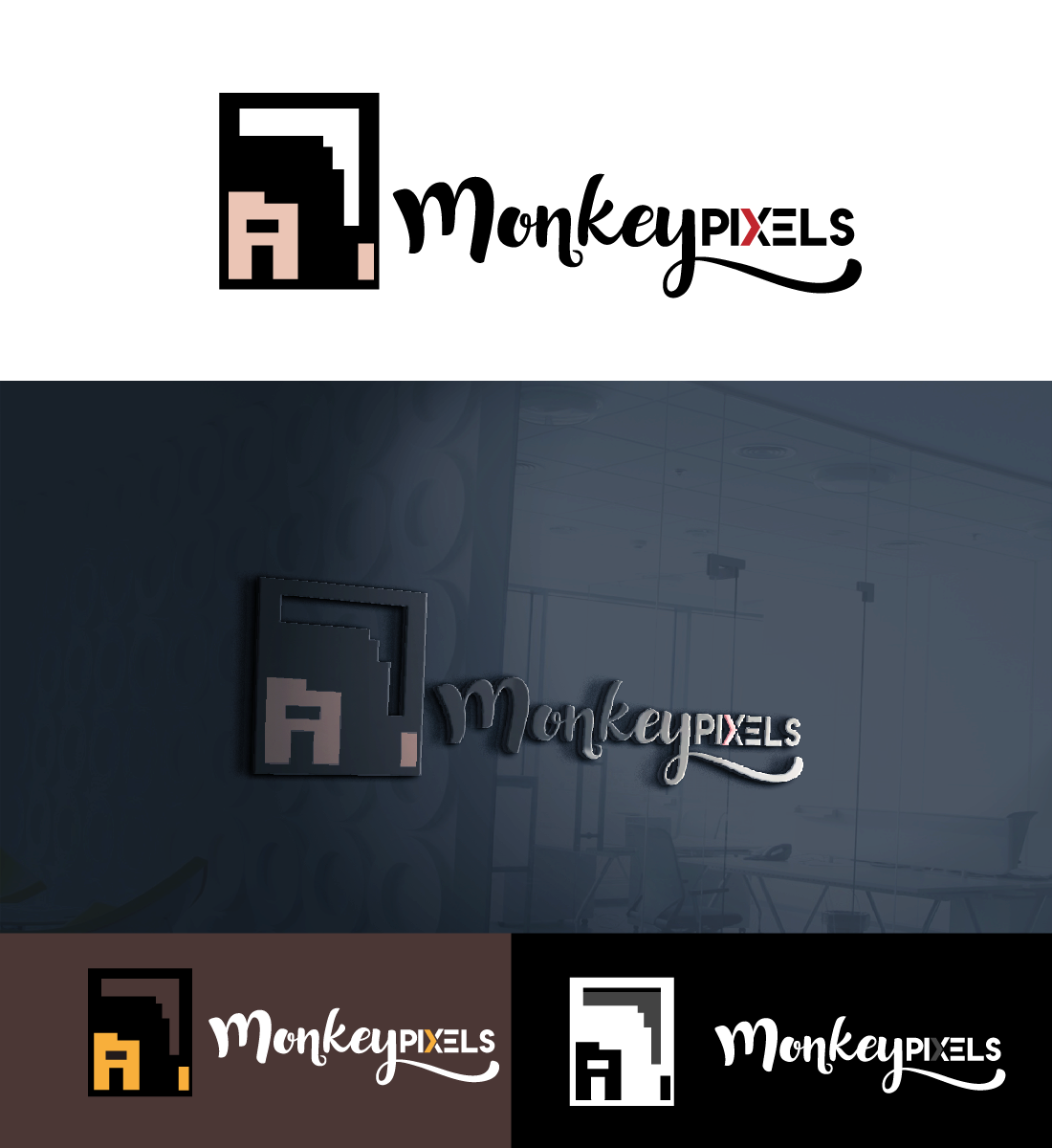 Logo-Design von Ruxcel Works für Monkeypixels | Design #16468404