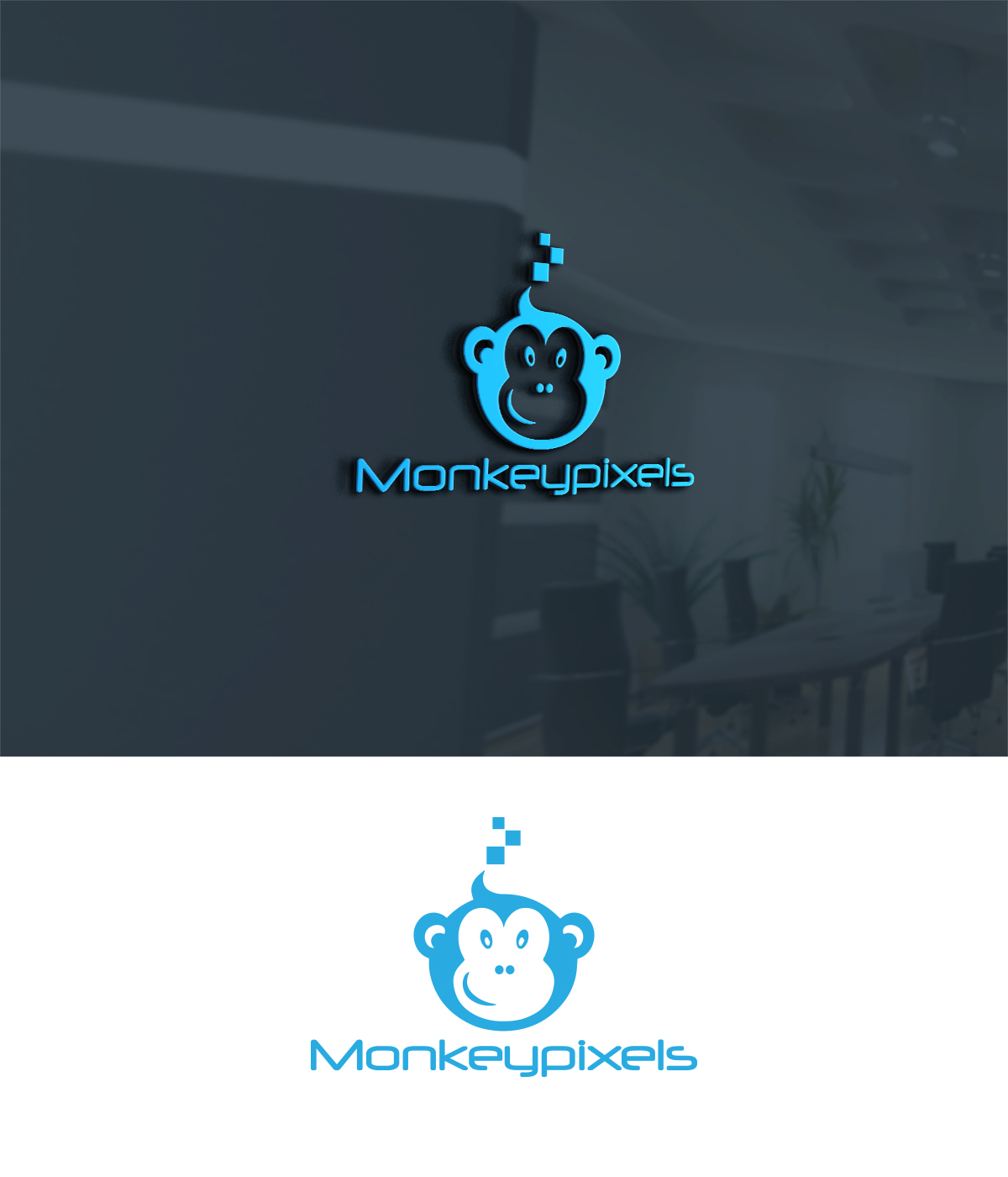 Logo-Design von supercreative für Monkeypixels | Design #16428907