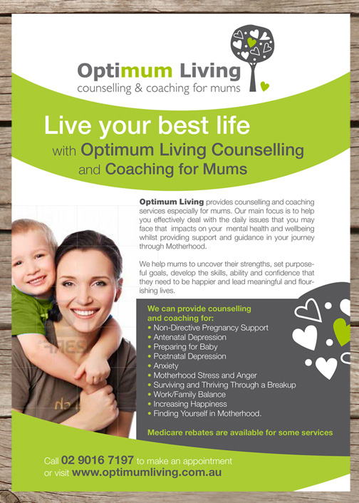 Flyer Design by san011 for Optimum Living | Design #607706