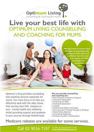 Flyer Design by Atvento Graphics for Optimum Living | Design: #611683