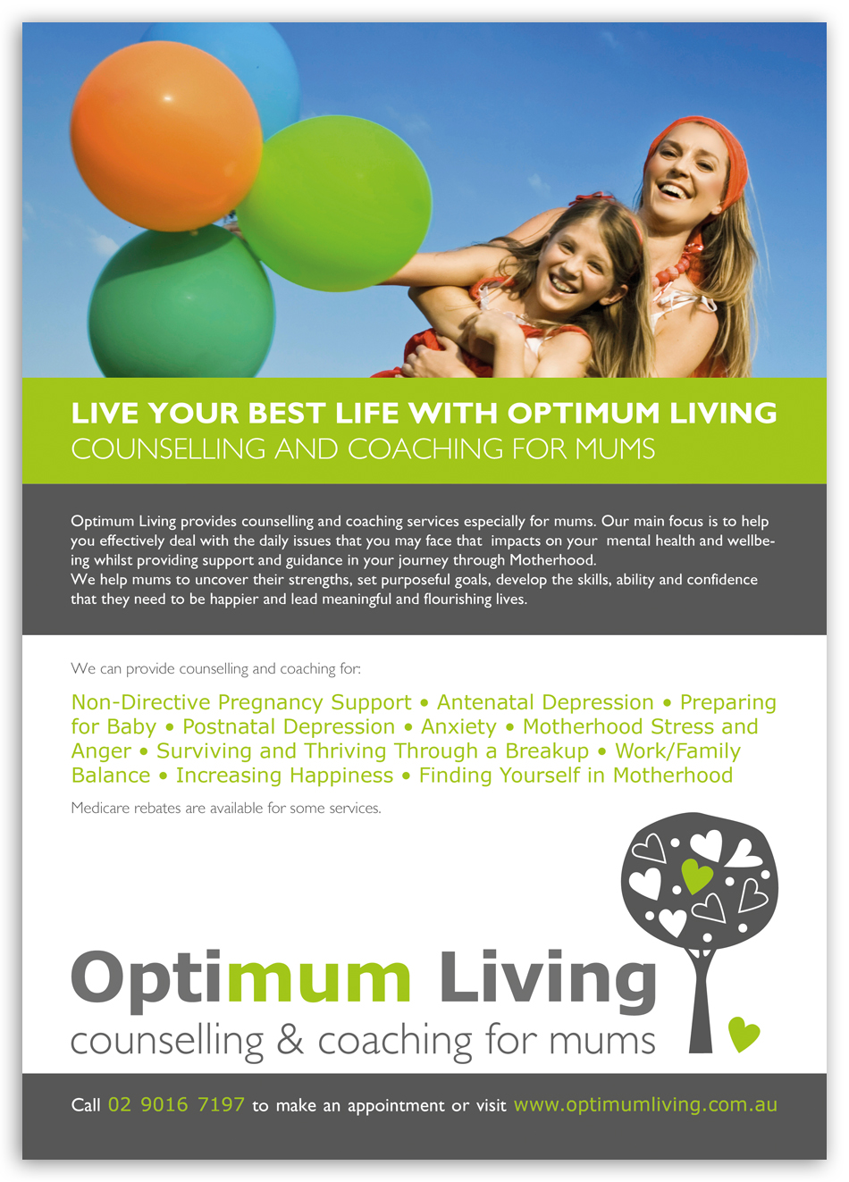 Flyer Design by Bogi for Optimum Living | Design #607787
