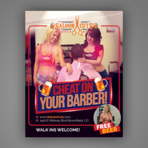 Sexy Barbershop Poster Design Attention Grabber! | Flyer Design by Mariyam Khan
