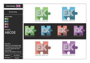 Logo Design by nvisiondesign.co.uk for EJK Behavioral Consulting | Design: #16481692