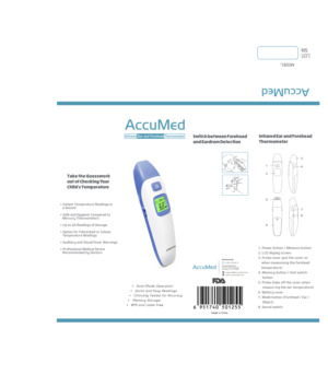 AccuMed Ear & Forehead Thermometer | Diseño de Empaque por tarokun