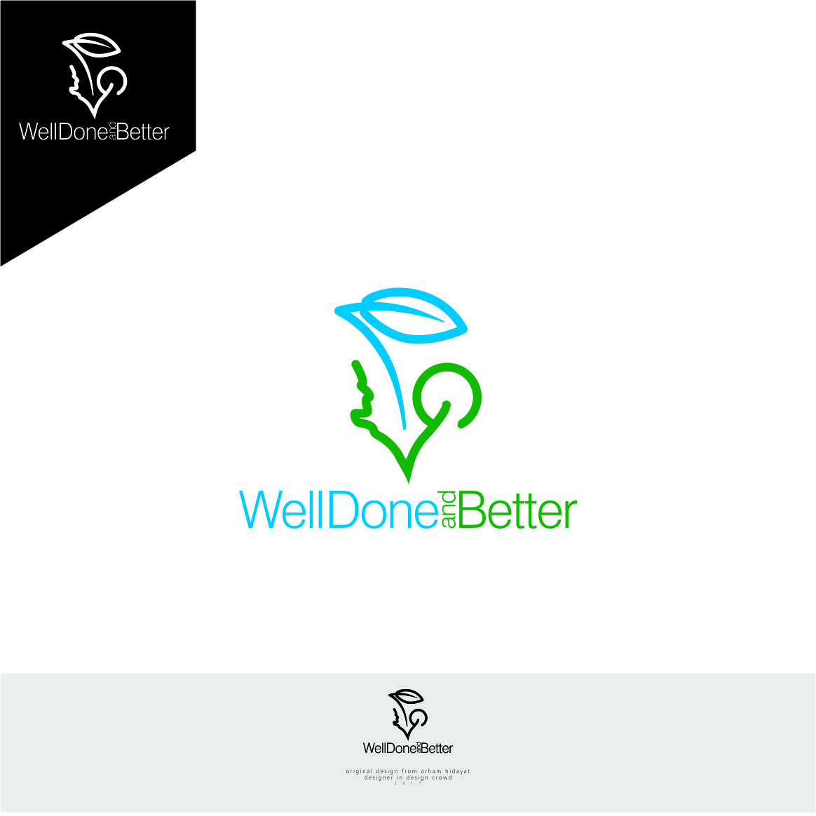 Logo Design by Arham Hidayat for Well Done and Better | Design #16567672