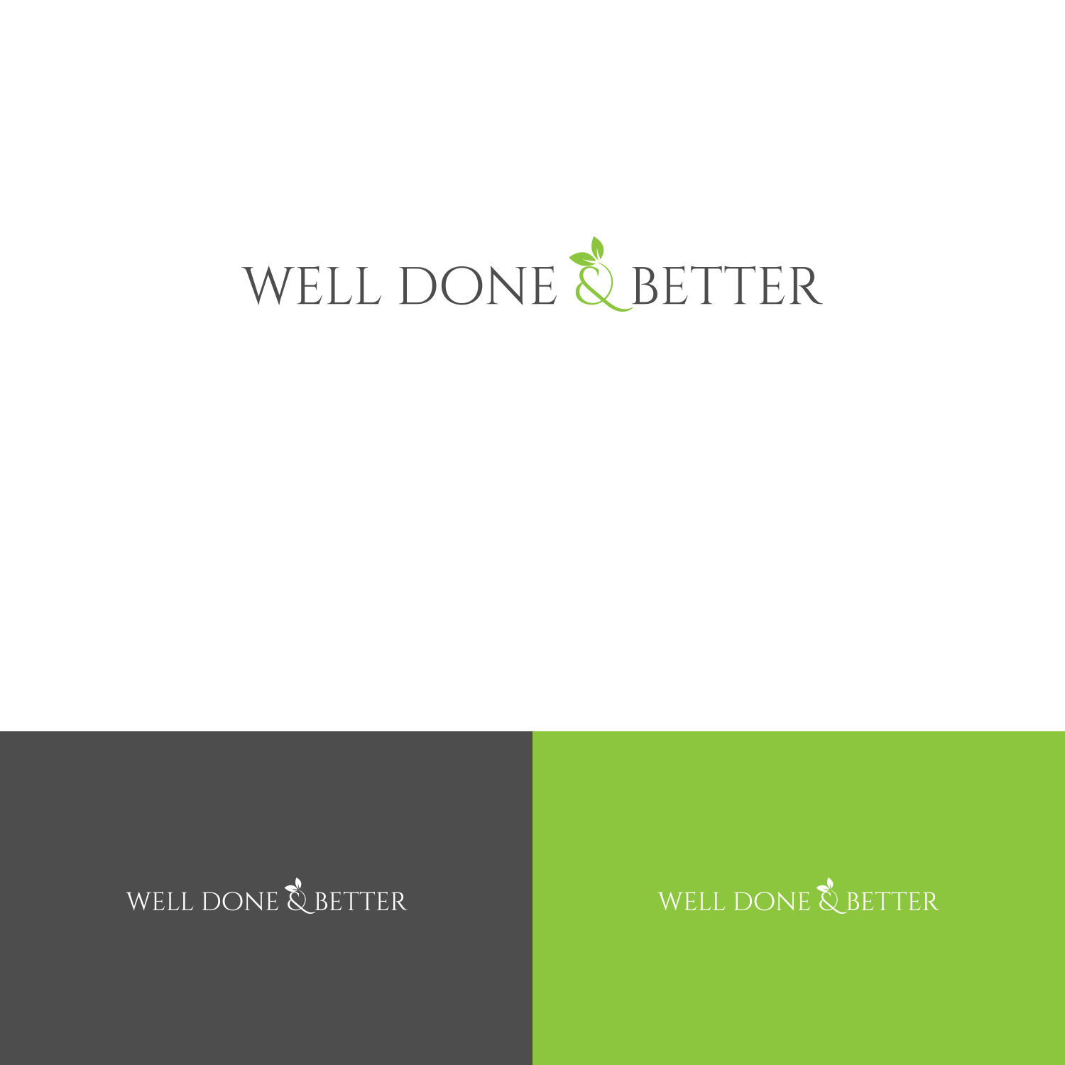 Logo Design by DesignDUO for Well Done and Better | Design #16560973