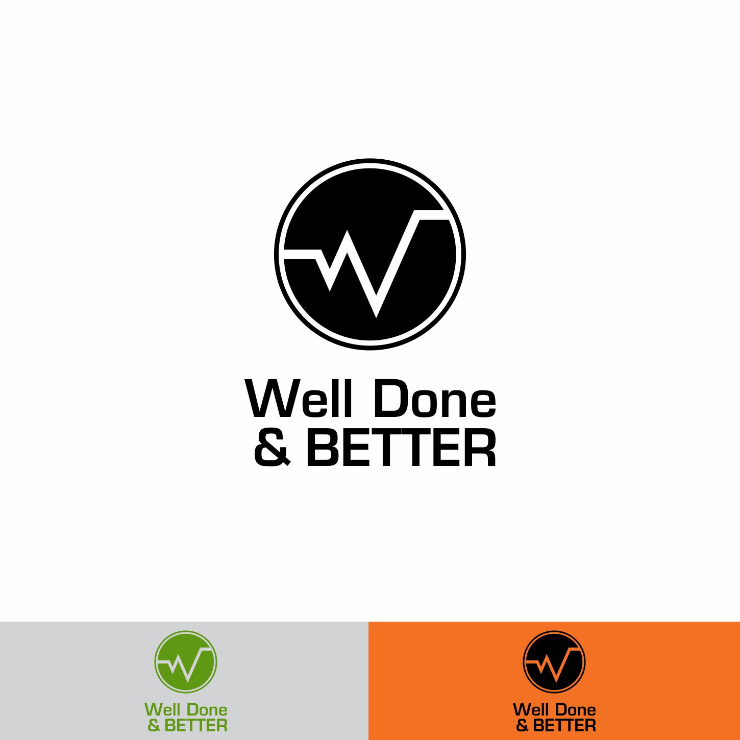 Logo Design by ev. for Well Done and Better | Design #16437945