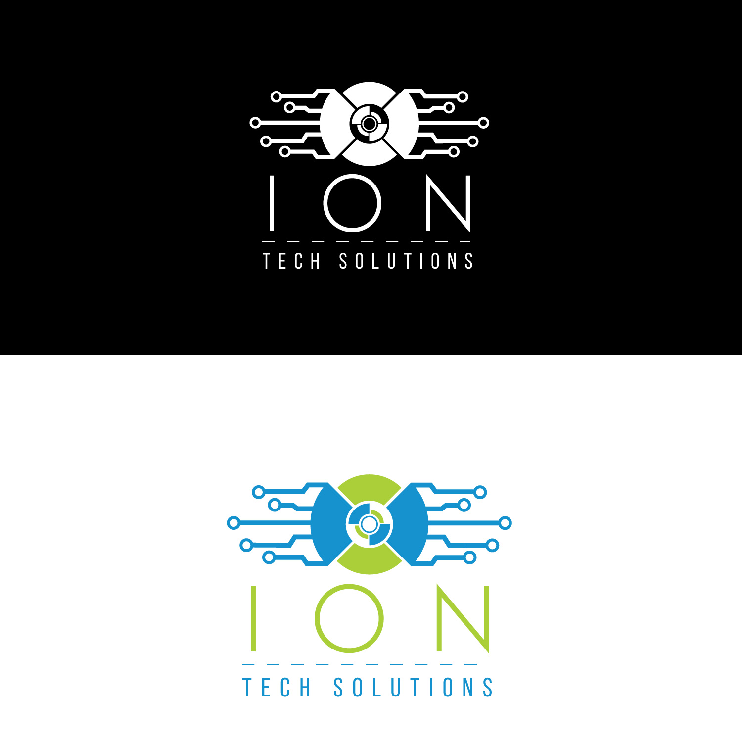 Logo Design by Creative Durrani for ION Tech Solutions | Design #17224288