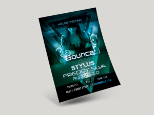 Bounce (nightclub flyer)  | Flyer-Design von Ena