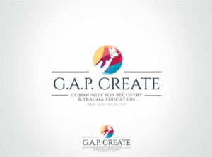 G.A.P. CREATE Community for Recovery and Trauma Education | Logo Design by nikkiblue