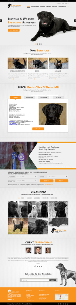 Oakmont Retreivers - Stud Dogs | Web Design by bdesigner9