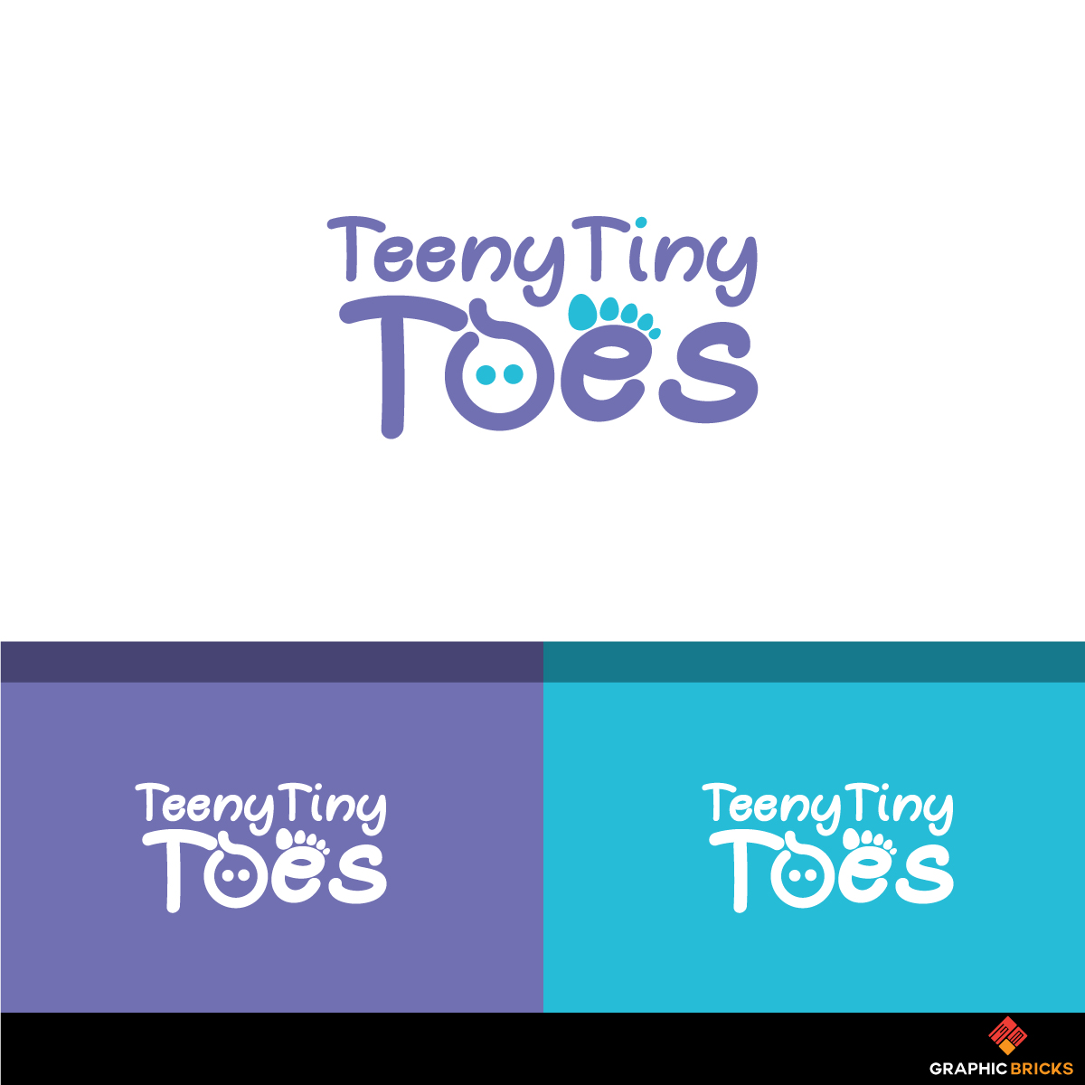Logo Design by Graphic Bricks for Teeny Tiny Toes | Design #16441376