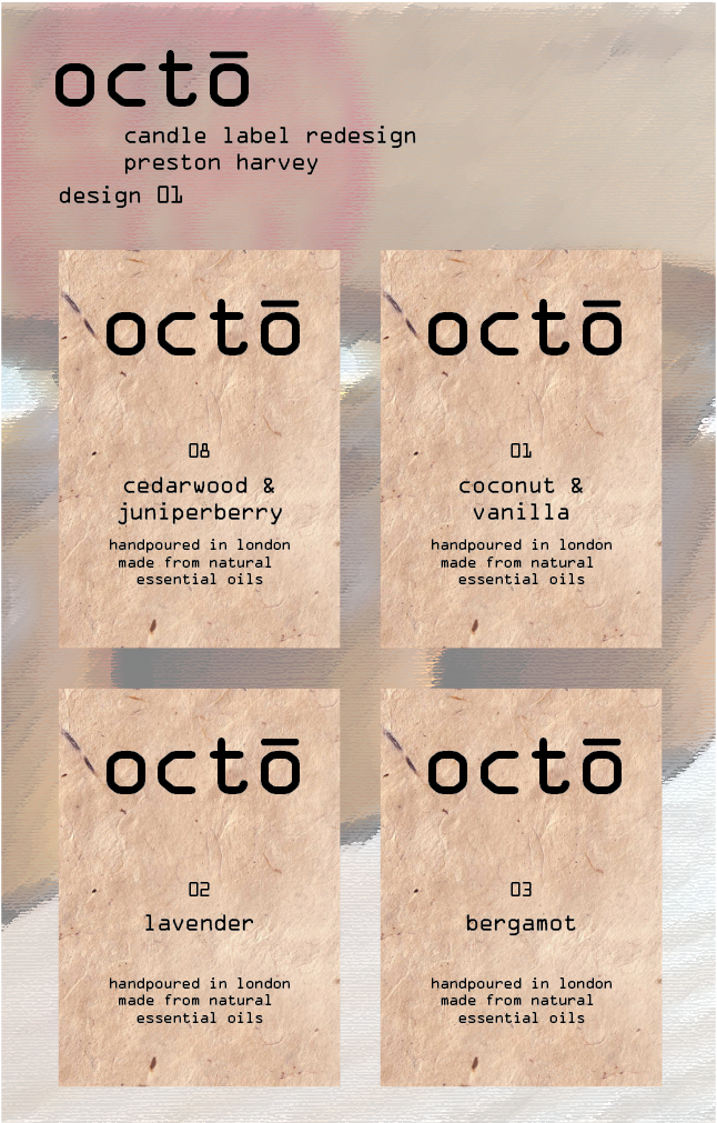 Label Design by Pharvey15 for Octo | Design #16598857