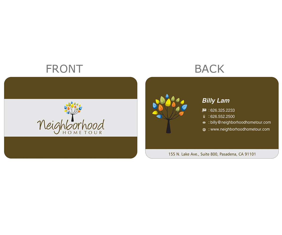 Business Card Design by WHORV for Neighborhood Home Tour | Design #2656328