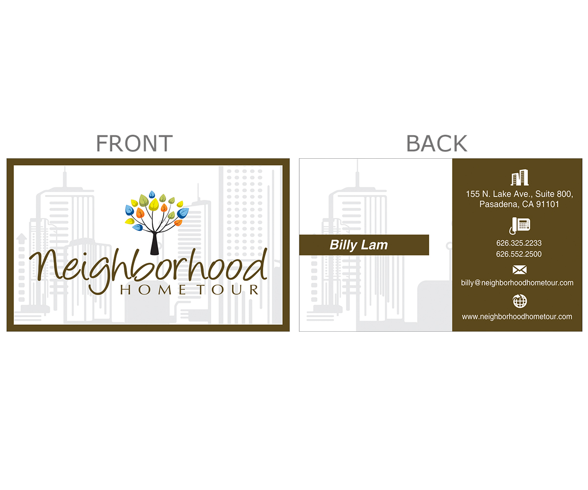 Business Card Design by WHORV for Neighborhood Home Tour | Design #2656338
