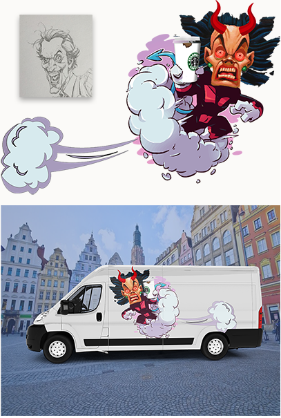 Character Design by Grebowiec Peter for Think Big Printing | Design #16456496
